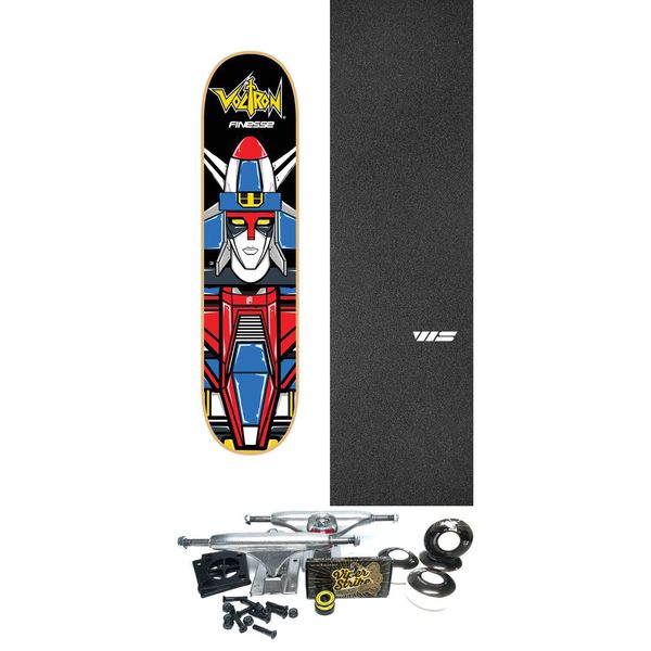 Finesse Skateboards Voltron Vehicle Skateboard Deck - 8" x 32" - Complete Skateboard Bundle